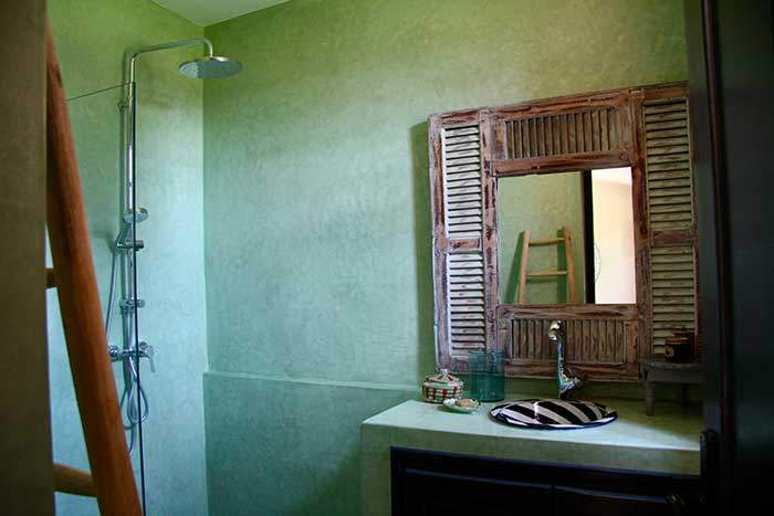 Salle de bains de la chambre verte