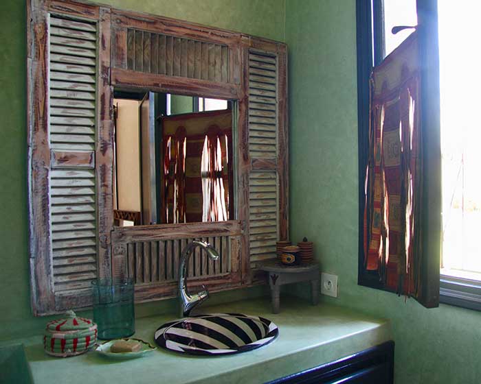 Salle de bains de la chambre verte